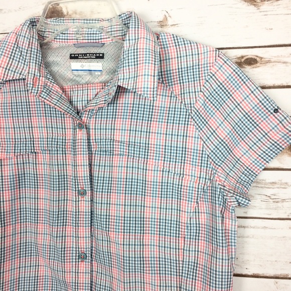 Columbia Omni Shade Plaid Vented Button Down Shirt - Picture 3 of 8